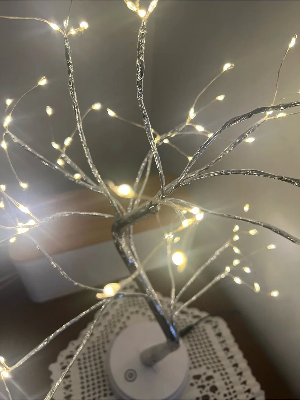 Fairy light LED Decorative Silver Tree Lamp in Warm White